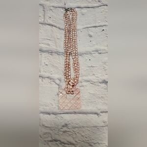 Honora Pink Freshwater Pearl Necklace Sterling Silver Lobster Clasp